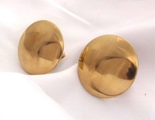 Pair Solid Brass Conchos Bridle Loop Backs New Western Horse Tack  Hardware