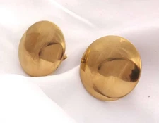 Pair Solid Brass Conchos Bridle Loop Backs New Western Horse Tack  Hardware