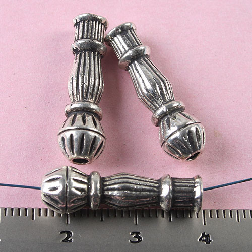 10pcs 23*7mm Tibetan Silver Vase Spacer Beads Findings H0748 - Picture 1 of 1
