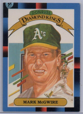 INK ERROR / VARIATION - 1988 Donruss DK #1, MARK McGWIRE, Oakland A's