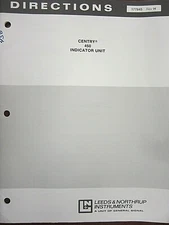 Leeds & Northrup Centry 450 Indicator Unit Directions 177845 Rev. H