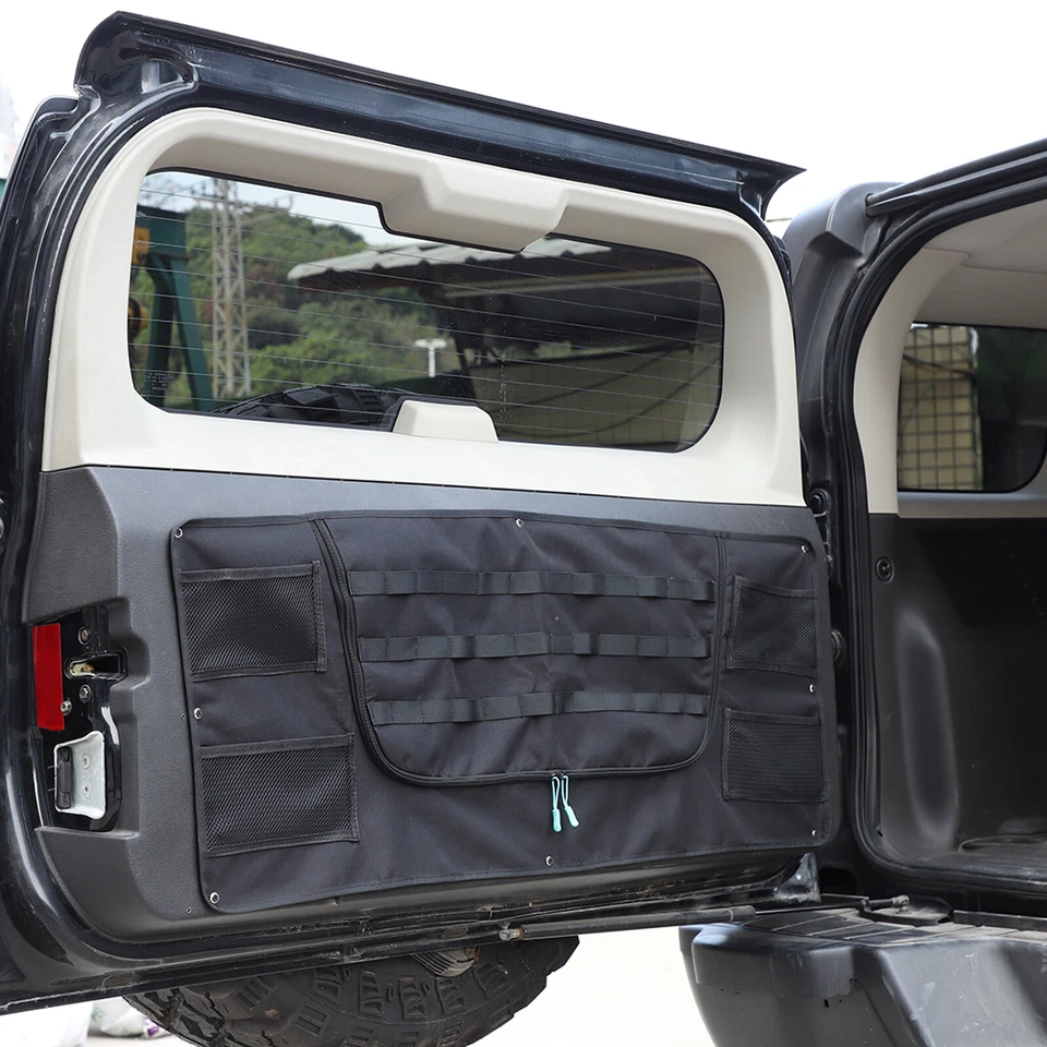 Se adapta a 05-09 Hummer H3 puerta trasera molle panel almacenamiento red maletero organizador Foto 3 de 4