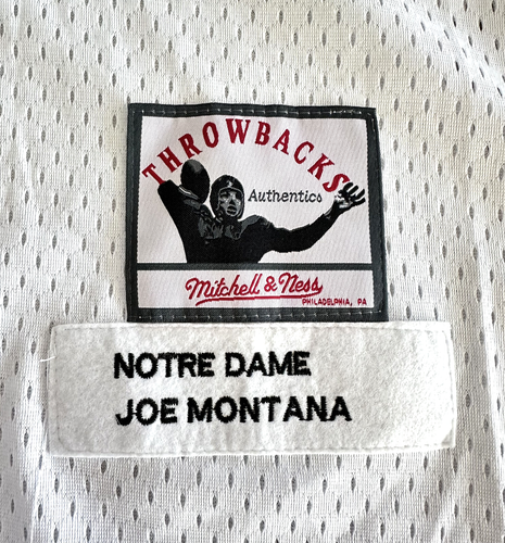 Joe Montana Notre Dame Fighting Irish College Football Size 56 White Jersey #3 - Picture 5 of 6