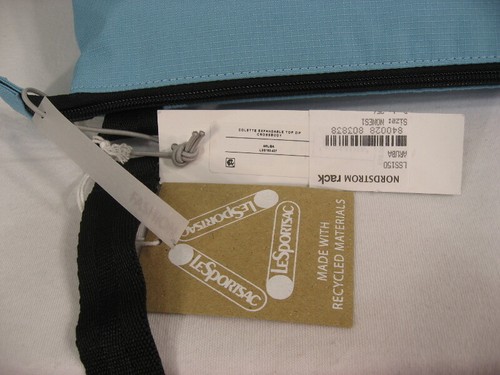 NWT LeSportsac Colette Nylon Expandable Top Zip Crossbody Bag Aruba (light blue) - Picture 12 of 12