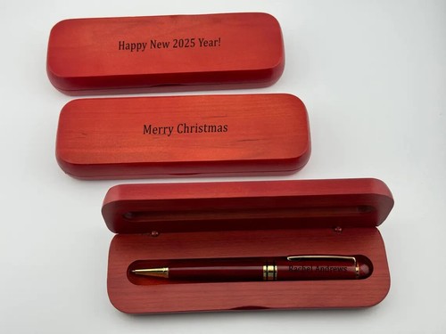 Personalized Bamboo Wood Ballpoint Pen Executive Custom Engraved Thoughtful Gift - Picture 4 of 14