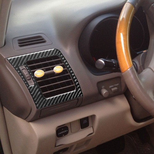2x For Lexus RX330 RX350 2004-2009 Carbon Fiber Side Air Vent Outlet Cover Trim - Imagen 4 de 12