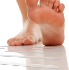 24 pcs Shower Treads Non-Slip Stickers Bath Safety Tub Adhesive Decals CLEAR