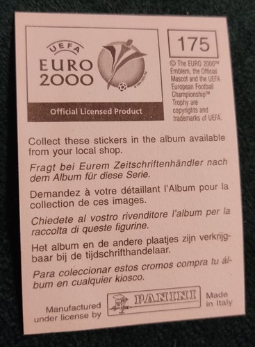 UEFA EURO 2000 PANINI National Football Players Original NEW STICKERS - CHOOSE! - Picture 151 of 277