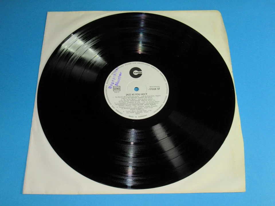 V.A. / Jazz As You Like It (1968, Center 17028 ST) White Label Promo LP - Bild 2 von 3