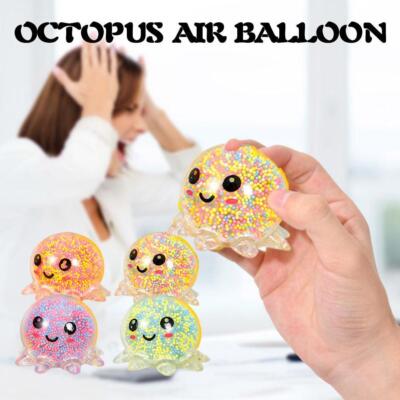 Anti Stress Ball Unbreakable Venting Glowing Octopus Fun Reliever V5S2 Hot~ J6P3