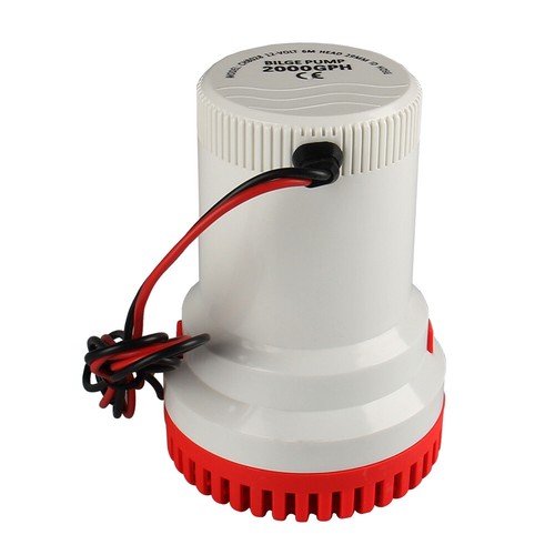 2000GPH Boat Marine Submersible Plumbing Electric Bilge Water Pump Yacht RV 12V - Bild 10 von 13