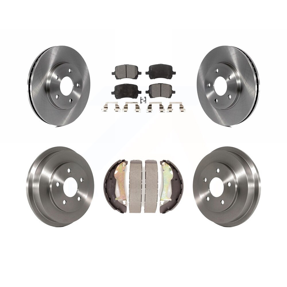 Front & Rear Ceramic Brake Pads & Rotors Kit for 20092011 Chevrolet