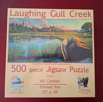 Puzzle US Laughing Gull Creek 500 NEU OVP Sunsout US Import (Paket Sammlung)