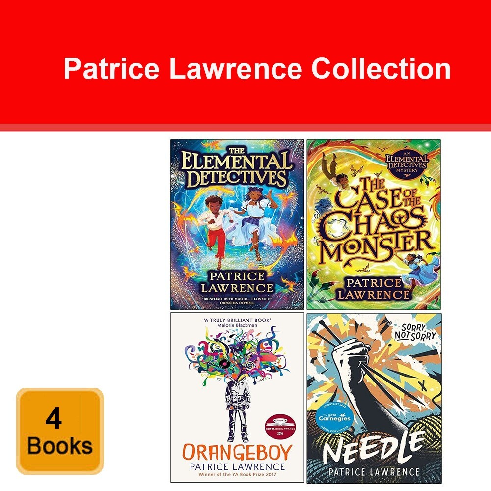 Patrice Lawrence Collection 4 Books Set Elemental Detectives, Orangeboy, Needle