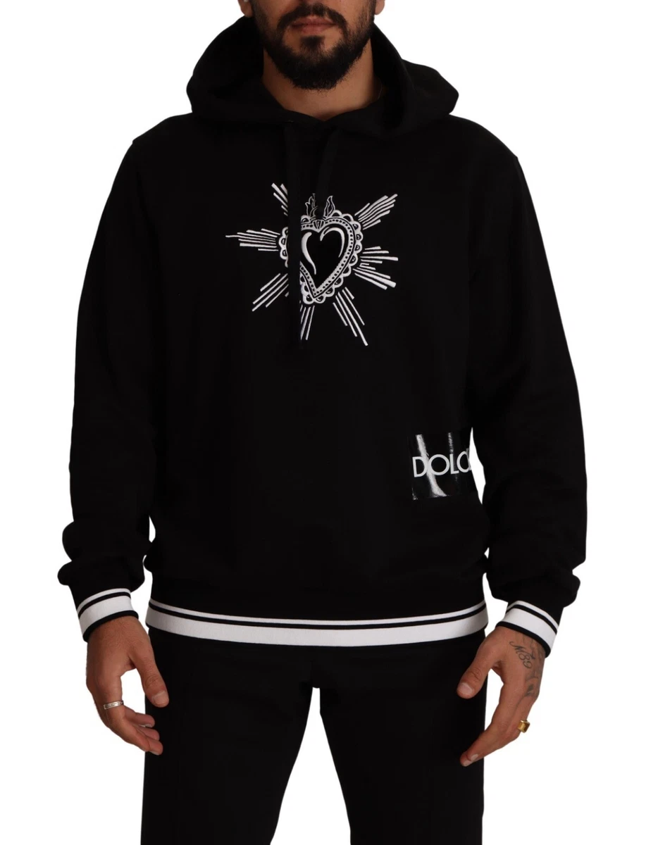 Dolce gabbana black hoodie clearance