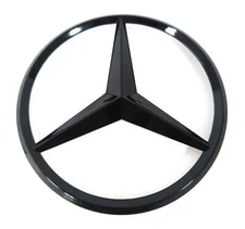 X166 GL GLS Mercedes AMG GLS63 GLOSS BLACK Star Emblem Rear Trunk Lid Logo Badge