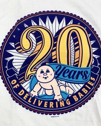 New/Old Stock RARE Vintage 1998 Cabbage Patch Kids 20 Year Anniversary Shirt XL - Picture 4 of 9