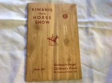 1938 Kiwanis Club Horse Show Program, Kingston, Pa.