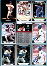 1991 LEAF  Baseball Base  &  Gold Rookies	  202  Card  Lot