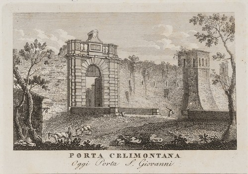 PORTA CELIMONTANA. PORTA NEVIA., KSt. Romantik Architektur Unbekannt (19.Jhd) - Bild 3 von 5
