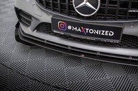 Front Ansatz Flaps FüR Mercedes Amg C43 Coupe C205 Facelift Spoilerlippe Schwert