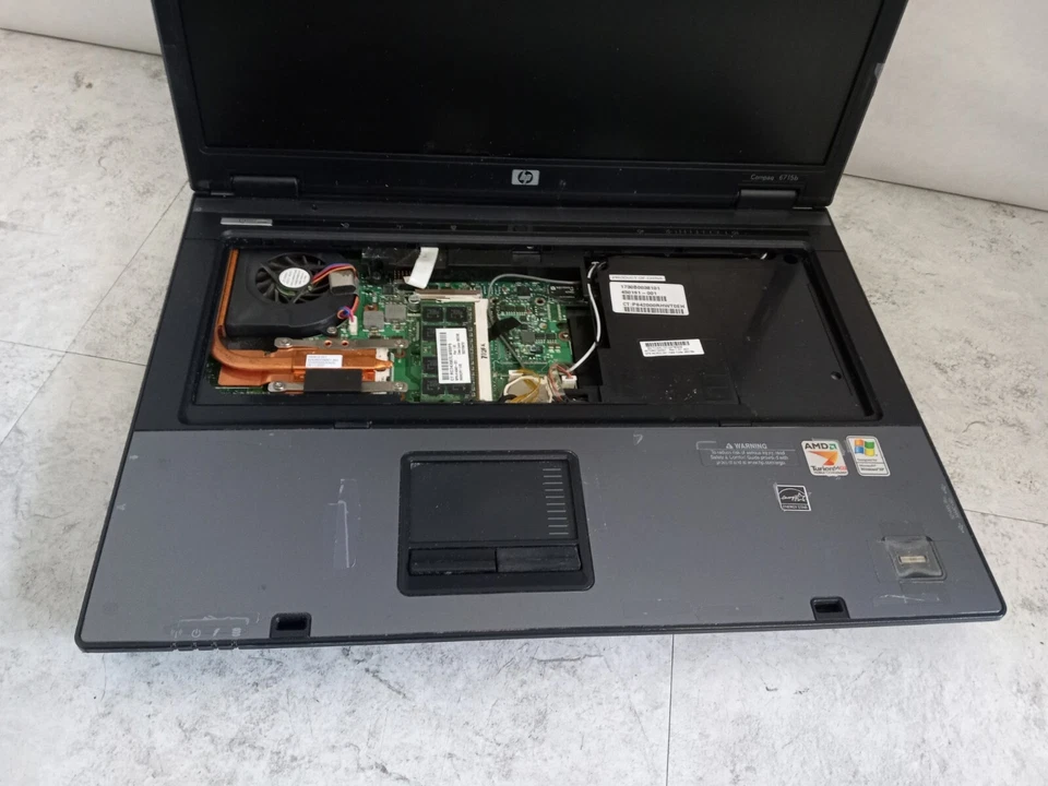 HP Compaq 6715b 15" Laptop AMD Turion X2 CPU 1GB RAM - PARTS/REPAIR - READ -RR - Image 2 of 4