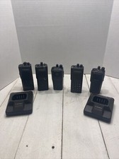 Motorola Handheld Radio Lot of 5 Walkie Talkies For Parts Not Tested