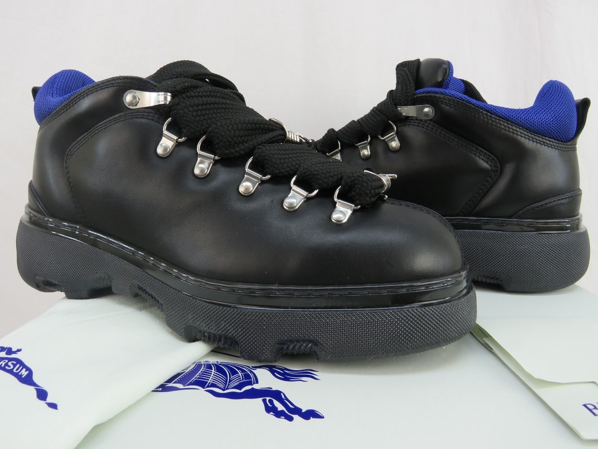 NIB BURBERRY TREK BLACK LEATHER LACE UP HIKING BOOTS 11.5 NIB BURBERRY TREK BLACK LEATHER LACE UP HIKING BOOTS 11.5