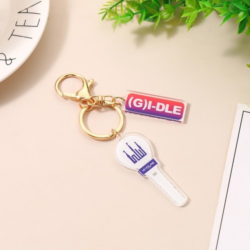 Kpop Stray Kids BP Bpink Lightstick Shape Acrylic Key Chain NCT Keyring Holder - Picture 12 of 20