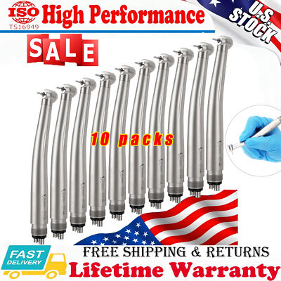 10pcs Dental High Speed Handpiece Push Button 4 Hole Fit for NSK PANA MAX Style