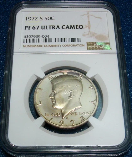 1972-S NGC PF67 ULTRA CAMEO 50C KENNEDY HALF-DOLLAR #939-004