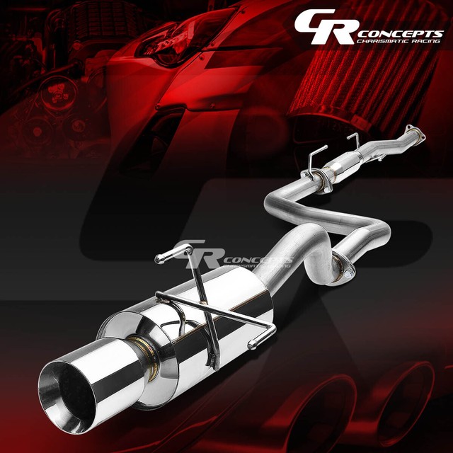4" ROLLED MUFFLER TIP CATBACK RACING EXHAUST SYSTEM FOR 96-00 HONDA CIVIC 3-DR 4" ROLLED MUFFLER TIP CATBACK RACING EXHAUST SYSTEM FOR 96-00 HONDA CIVIC 3-DR