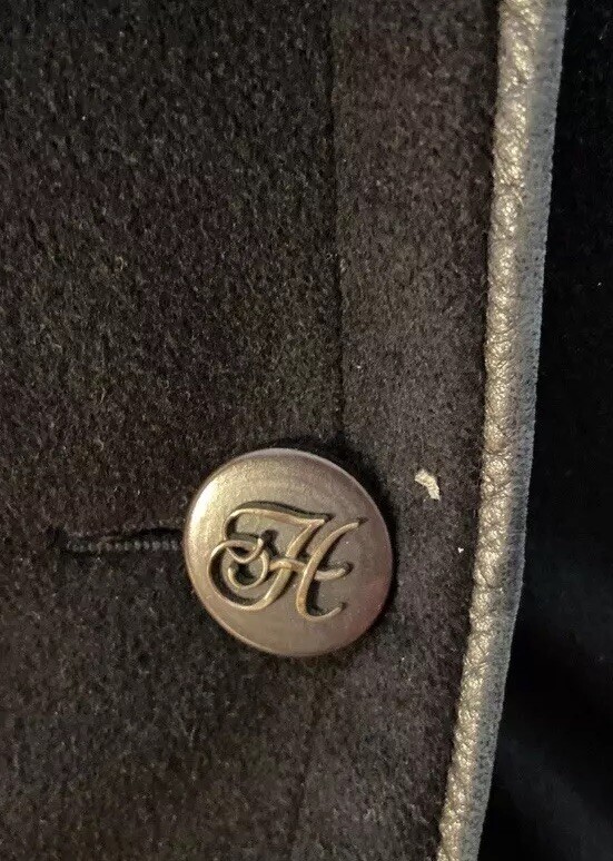RARE Authenticated 1980’s Hermes Cashmere Jacket/Coat Size 40 -2 Buttons Missing image 9