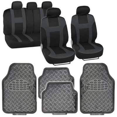 Car Seat Cover Monaco Racing Charcoal Carbon Diamond Plate Floor
