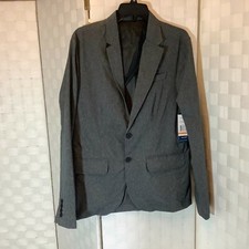NWT Kenneth Cole Gray Techni Cole Vent Mesh Sport Coat Blazer small