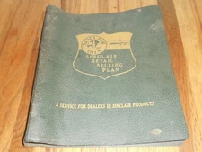 RARE Vintage SINCLAIR MOTOR OILS Station RETAIL SELLING PLAN Advertising Binder
