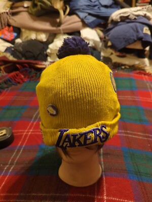 NEW ERA Hardwood Classics Los Angeles Lakers VTG Hat Beanie NBA | eBay