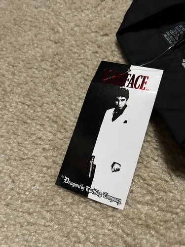 Dragonfly SCARFACE Shirt Men's Al Pacino Shirt Button Up Shirt, sz XL, new - Picture 12 of 13