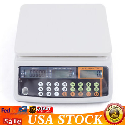110V Digital Parts Coin Precise Counting Scale Capacity 66LB 0.001LB 60Hz USA