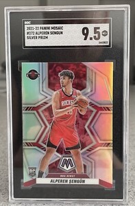 2021-22 Panini Mosaic Silver Prizm #272 Alperen Sengun RC SGC 9.5 Pop 2