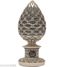 Islamic Gift Table Decor Mother of Pearl Egg - 99 Names of Allah 1643