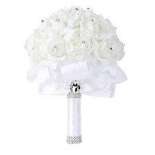 Bridal Bouquet White Roses Wedding Bride Bouquet Beautiful Wedding Bouquets