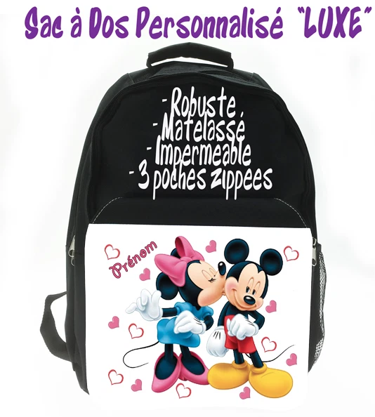 Sac a online dos minnie personnalisable