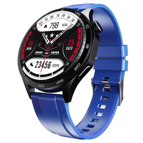 boAt Enigma Radiant Men's Luxury Watch 1.43"(3.63 cm) AMOLED Display (Deep Blue) - 第 1/11 張圖片