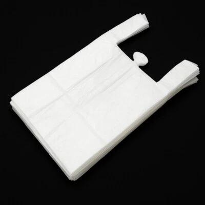 EXSEN Hemdchen Tragetaschen 30+20x60cm, Weiß, 1000 Stück (Art. 546)