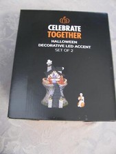 Celebrate Together HALLOWEEN DECORATIVE LED ACCENT Set of 2 NIB