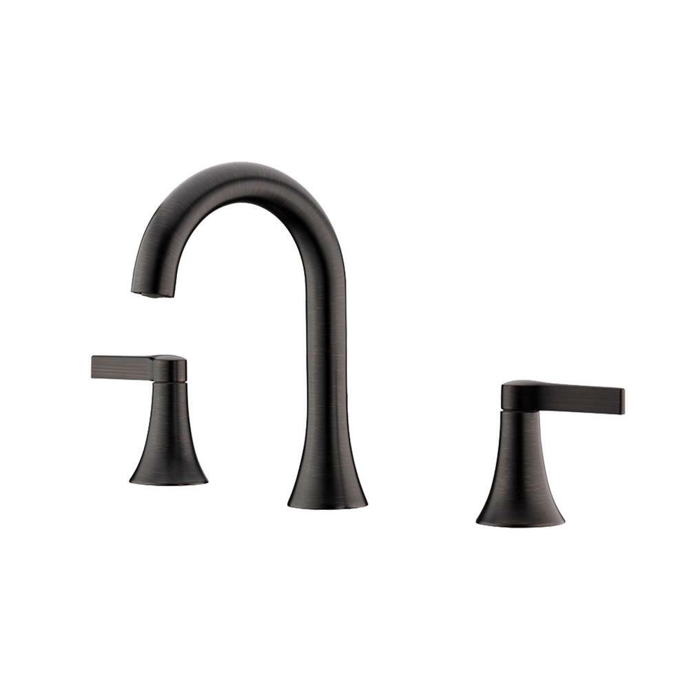LUXIER Pop-Up Drain Contemporary 8 in. Widespread 2-Handle Bathroom Faucet Nowe wydanie, prawdziwa gwarancja