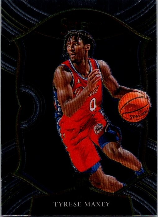 2020 Panini Select Tyrese Maxey SILVER Prizm Rookie #81 76ers
