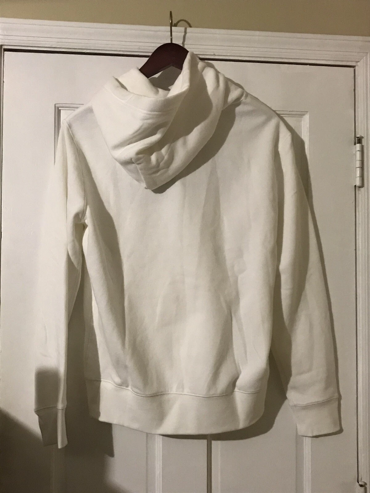 OFF WHITE Felpa con cappuccio Polo Ralph Lauren Off bianca a quadri taglia media