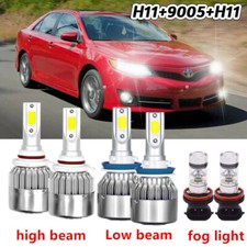 6x Car Led Lights For Toyota Camry 2007-2014 LED Headlight Fog Light Bulbs Kit